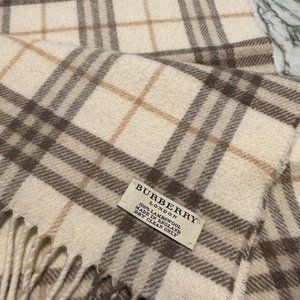 Burberry Wool Scarf - Brown Plaid